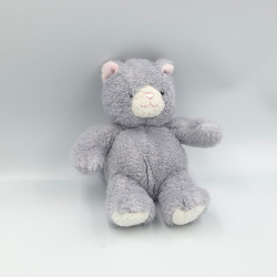 Doudou chat gris blanc GIPSY