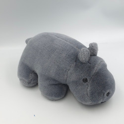 Peluche hippopotame gris