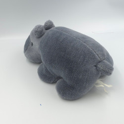 Peluche hippopotame gris