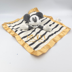 Doudou plat Mickey blanc or...
