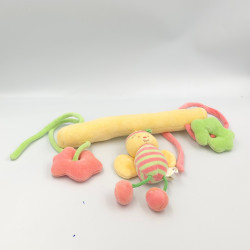 Mobile Doudou Gaspard abeille jaune rose vert NOUKIE'S