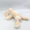Doudou chien beige blanc nez marron SUCRE D'ORGE