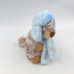Peluche marmotte foulard bleu LOVY PELUCHES