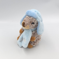 Peluche marmotte foulard bleu LOVY PELUCHES