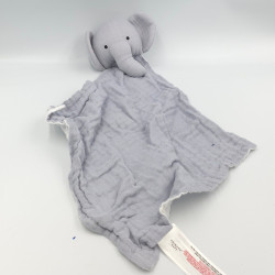 Doudou plat éléphant gris blanc lange PRIMARK