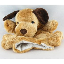 Doudou plat marionnette ours brun marron HISTOIRE D'OURS