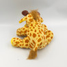 Doudou girafe jaune marron