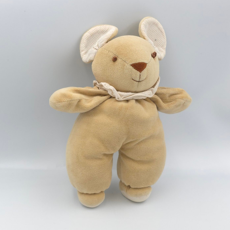 Doudou souris beige blanc NOUKIE'S