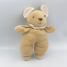 Doudou souris beige blanc NOUKIE'S