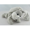 Doudou lapin gris blanc couché GIPSY NEUF