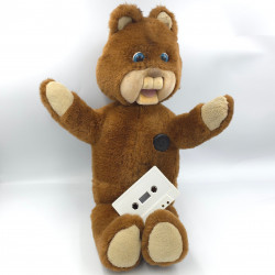 Ancienne peluche ours Gabby les petits malins Année 1985