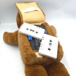 Ancienne peluche ours Gabby les petits malins Année 1985