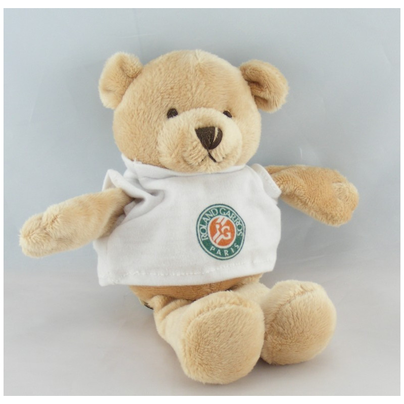 Doudou ours beige tee shirt ROLAND GARROS PARIS