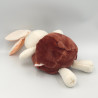 Doudou lapin plume blanc marron cannelle Bulle d'amour Kaloo