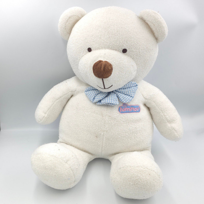 Doudou ours bleu Luminou JEMINI