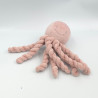Doudou pieuvre poulpe rose laine Octopus NATTOU