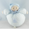 Doudou poupée lutin vichy bleu MOULIN ROTY
