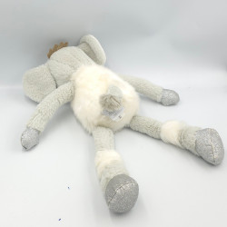 Doudou éléphant gris blanc Petits Twist HISTOIRE D'OURS