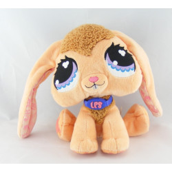 Peluche lapin orange saumon PETSHOP HASBRO