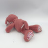 Doudou souris rose prune fleurs HISTOIRE D'OURS