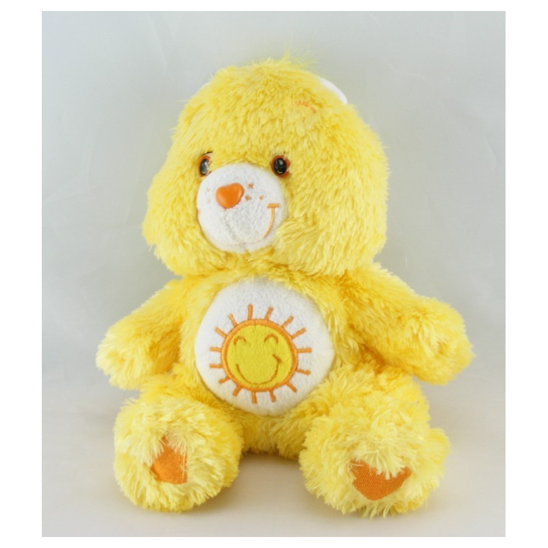 Peluche Bisounours jaune soleil  Grosjojo CARE BEARS 