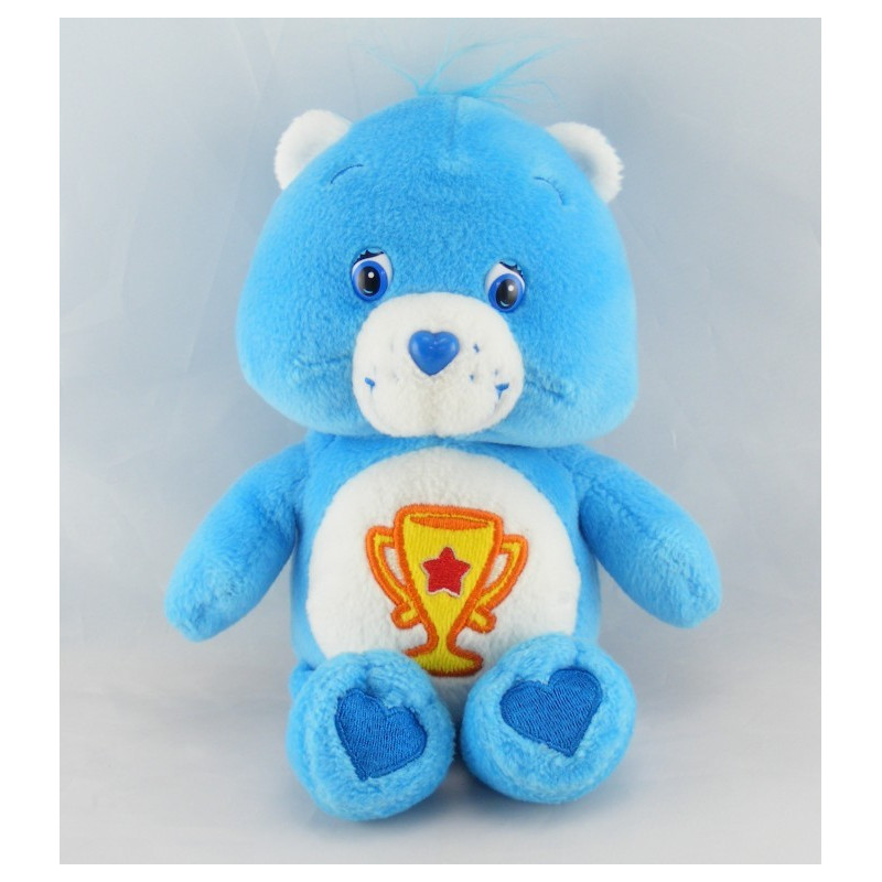 Peluche BISOUNOURS bleu Nuage - Grognon ou Grumpy Bear - H 26 cm - CARE  BEARS