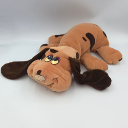 Ancienne Peluche chien beige marron Pitou VULLI Vintage