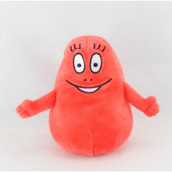 Doudou peluche Barbapapa rouge Barbidur BANDAI