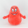 Doudou peluche Barbapapa rouge Barbidur BANDAI