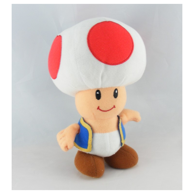 Peluche Champignon Toad Super Mario Bros NINTENDO 