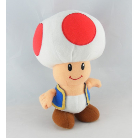 Peluche Toad SUPER MARIO Nintendo champignon 28 cm - SOS doudou