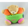 Doudou Ours patapouf vert rouge orange abeille KALOO