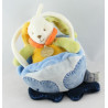 Doudou et compagnie musical lapin vert jaune nuage bleu