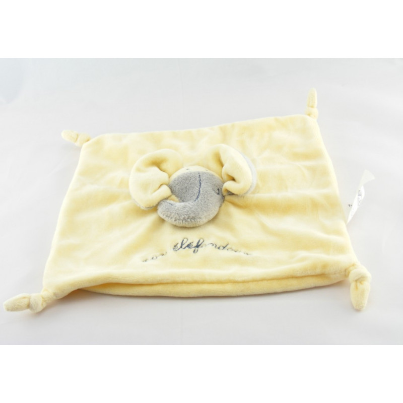 Doudou plat poussin oiseau vert TOUT COMPTE FAIT TCF