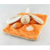 Doudou plat lapin orange BABY FOLLY