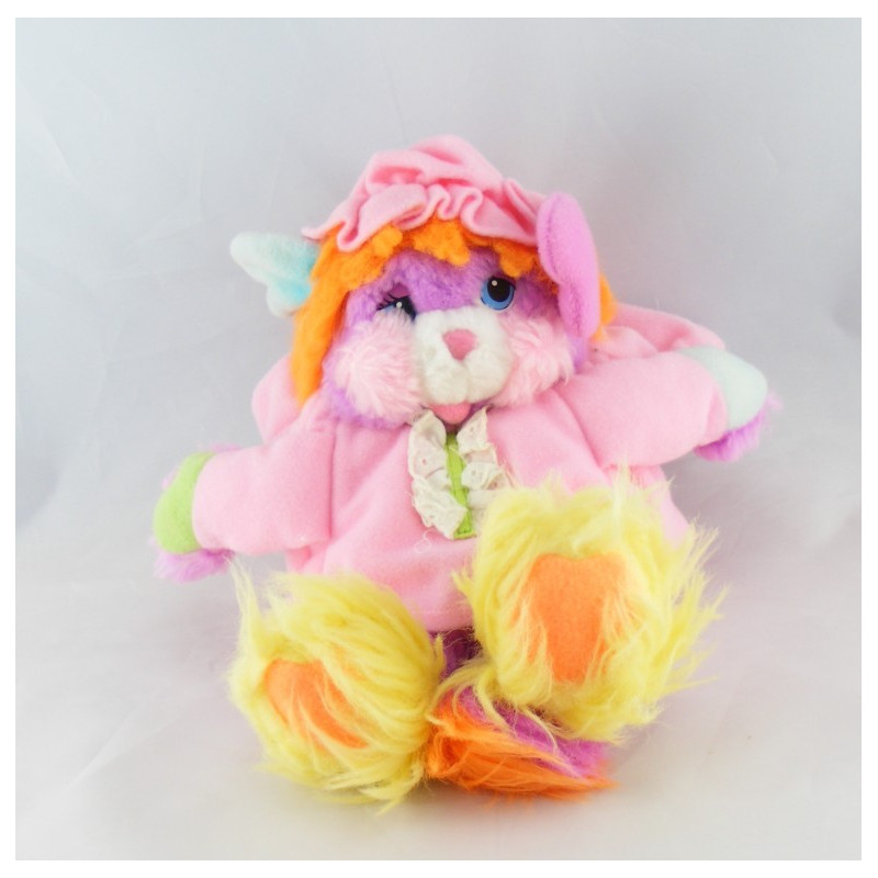 Peluche Popples en pyjama rose MATTEL 1987 Peluche Popples en pyjama rose MATTEL 1987