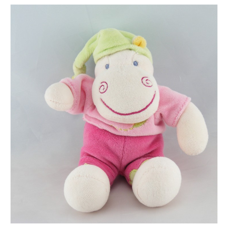 Doudou hippopotame rose Hyppo et Flo NATTOU