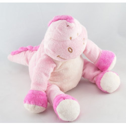 Doudou plat dinosaure rose BENGY