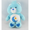 Peluche Bisounours bleu Grosdodo lune étoile CARE BEARS 23 cm