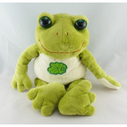 Doudou plat noeuds jaune  grenouille verte GIPSY