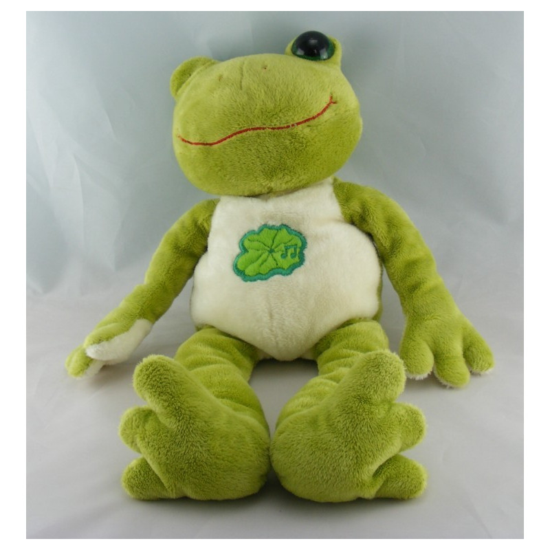 Doudou grenouille verte qui coasse GIPSY