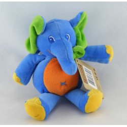Doudou hochet éléphant bleu JOLLYBABY