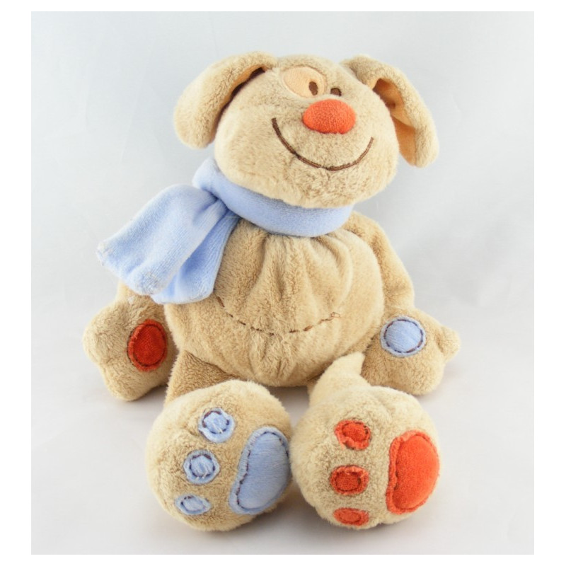 Doudou chien lapin beige orange KIABI
