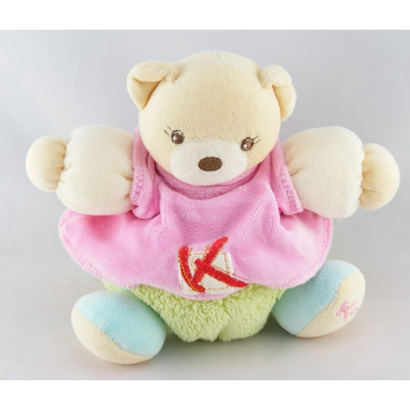 Doudou ours patapouf pull rose K sporty KALOO