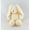 Doudou Lapin écru foulard beige NICOTOY