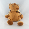 Doudou plat chat tigre marron CHARLY ET CIE