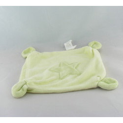 Doudou plat bleu vert lapin carotte SIPLEC