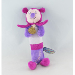 Doudou et compagnie plat coccinelle mauve Framboiselle 