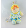 Doudou lutin garçon bleu avion brodé NICOTOY