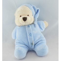Doudou winnie l'ourson en pyjama bleu DISNEY 